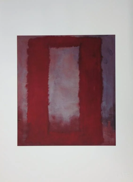 77. Mark Rothko - Seagram Murals, Clear on Red