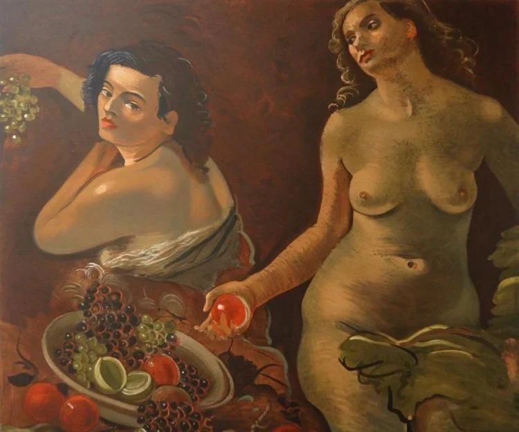 32. André Derain - Models eating fruit, signed lithograph