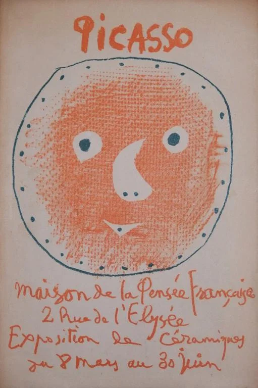 92. Pablo Picasso - Ceramic face, Madoura
