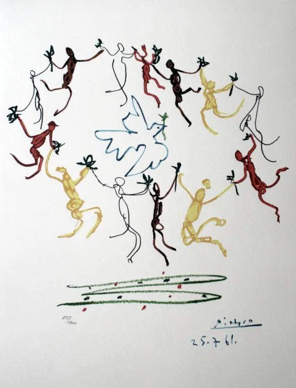 106. Pablo Picasso (after) - Lithograph entitled the round of youth