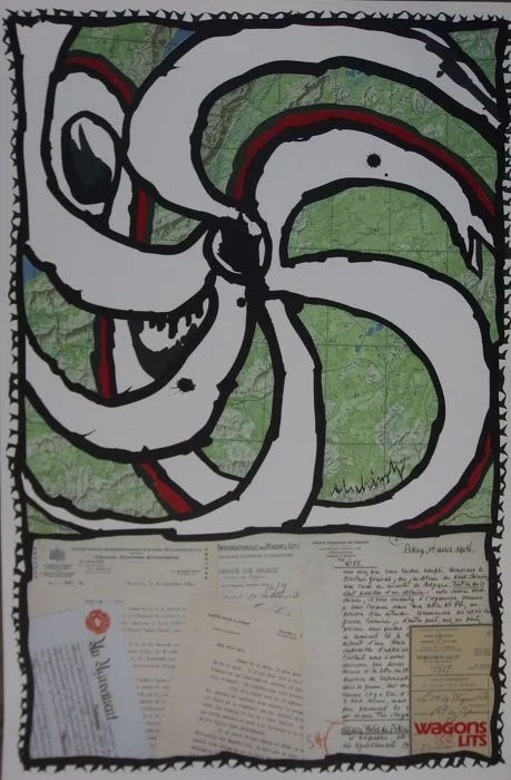 168. Pierre Alechinsky - Wagons-beds, the Road