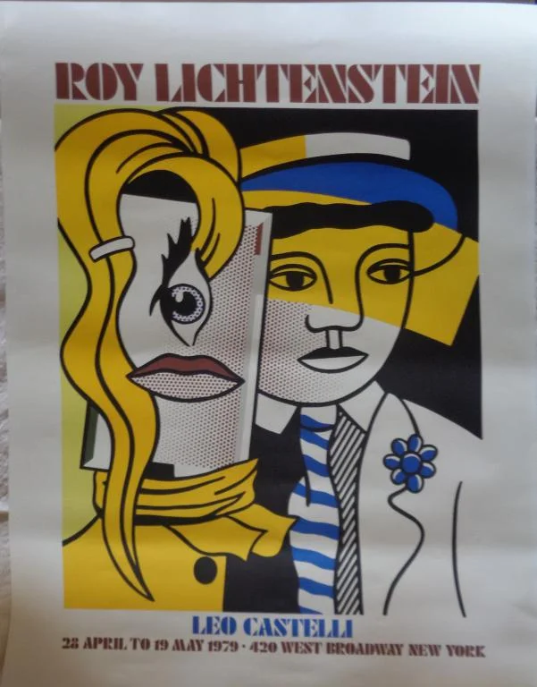 122. Roy Lichtenstein - Exhibition poster Roy Lichtenstein Leo Castelli Gallery New York
