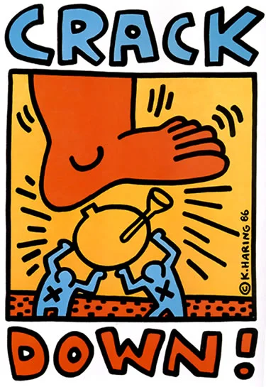 189. Keith Haring - Crack Down