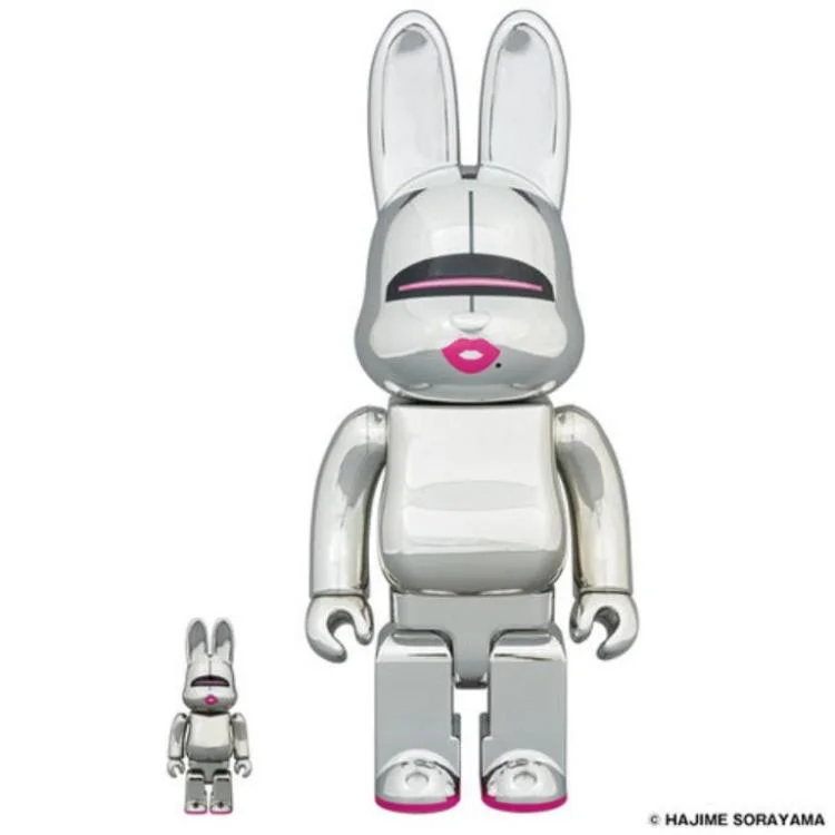 229. Be@rbrick - Sorayama Sexy Robot Rabbrick 400% + 100%