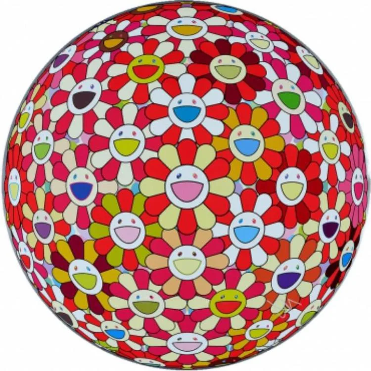 248. Takashi Murakami - Flowerball Koi/Red-Crowned Crane Vermilion