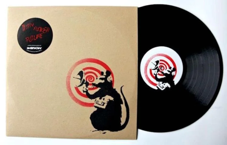 284. Banksy - Dirty Funker Radar Rat Red/Brown