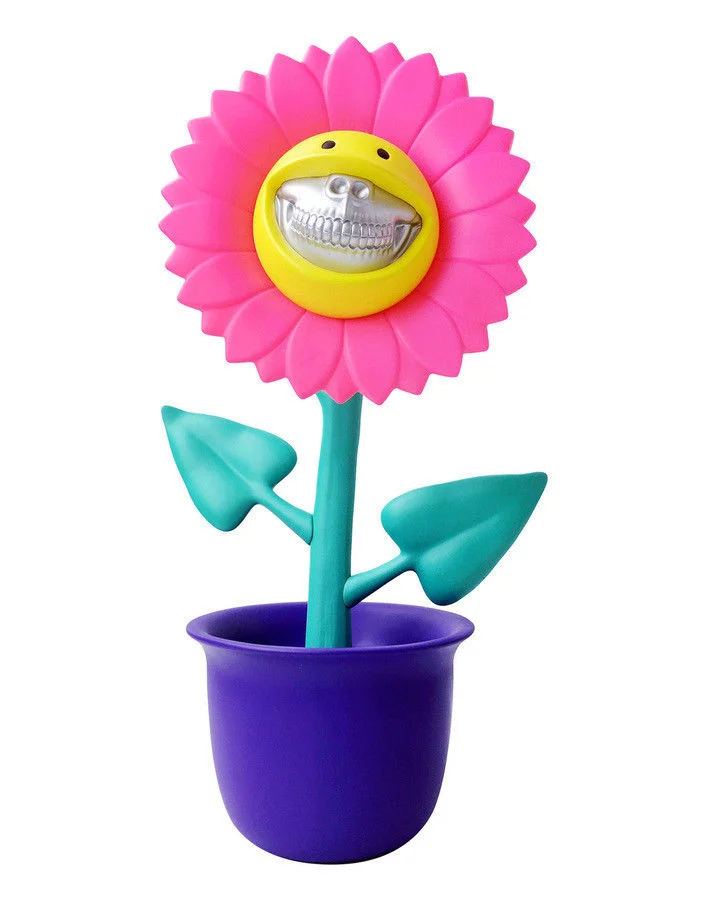 320. Ron English - APPortfolio Shocking Sunflower : Grin Pink Silver