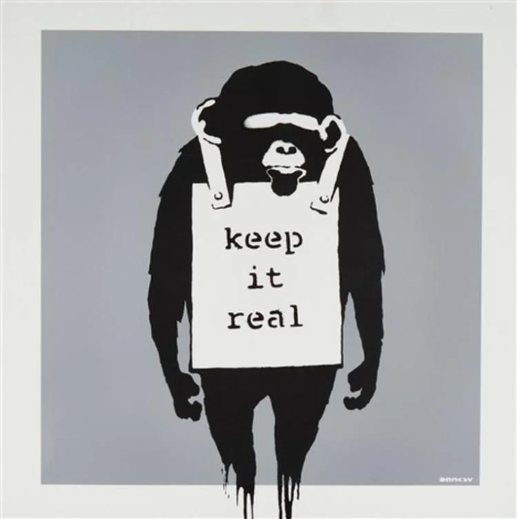 286. Banksy - Keep it Real Silver