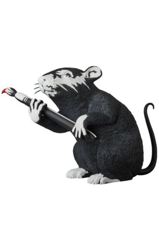 290. Banksy - "LOVE RAT" Original Black 