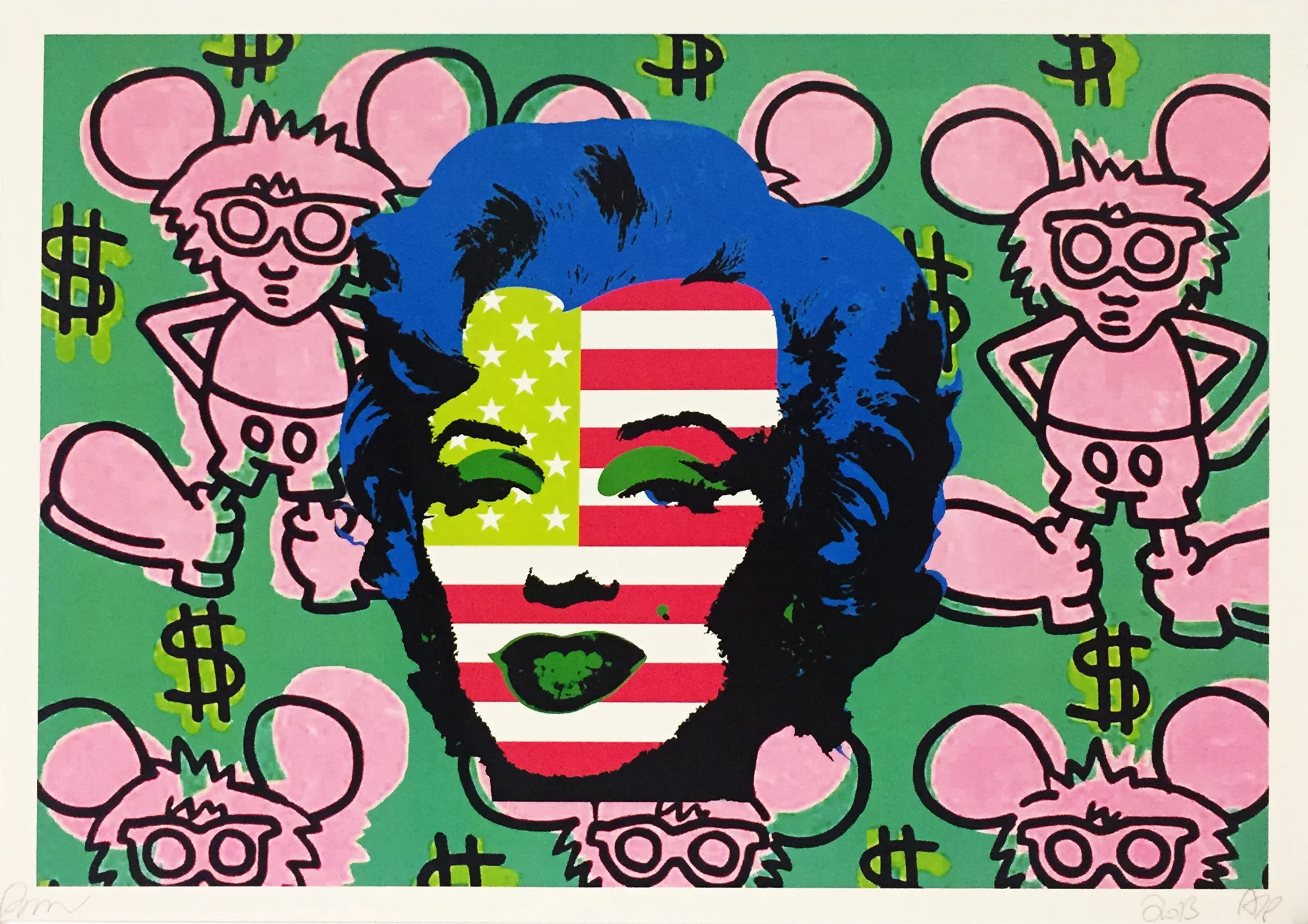 339. Street Artist SIA - Untitled (''Marilyn Andy Mouse')