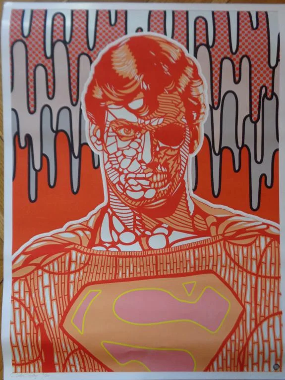 347. Dillon Boy -  "Superman rest in paint red"