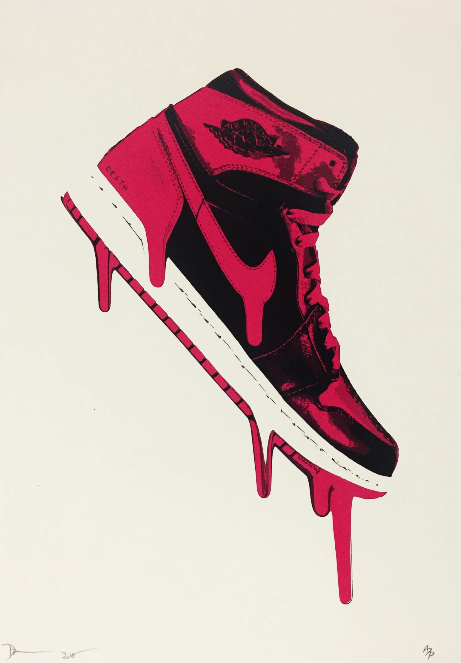 358. Death NYC - Untitled ('Drip Jordan 1's' - Pink)