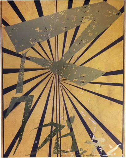 67. Canary Yellow and black Butterfly 830 - Takashi Murakami x Mark Grotjahn