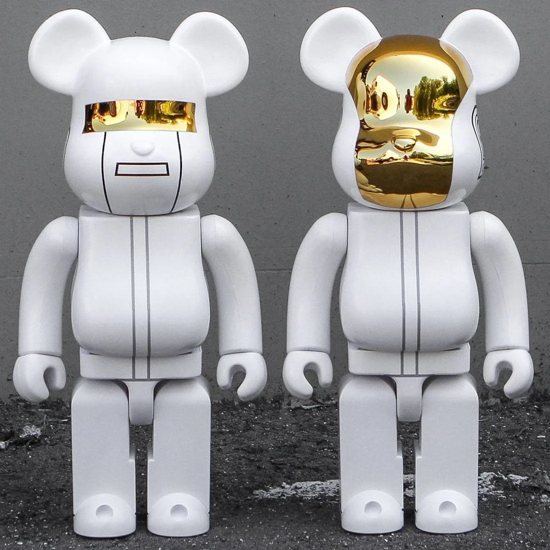 106. Set Daft Punk RAM 400% White - Be@rbrick