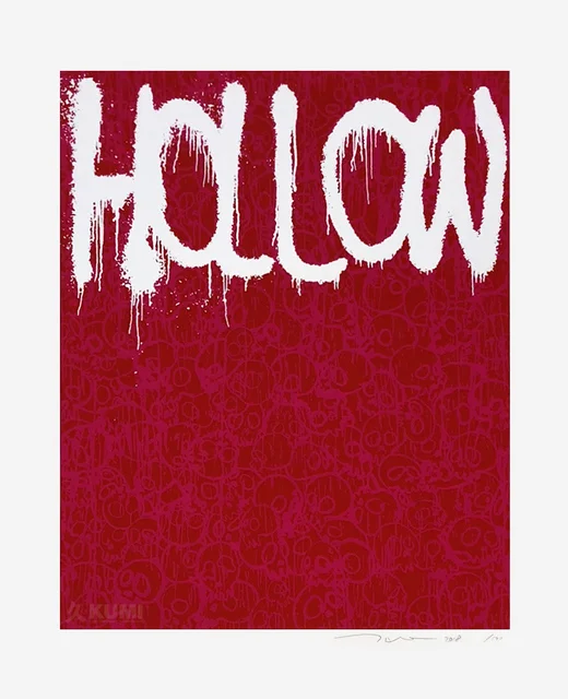 120. HOLLOW RED (silkscreen) - Takashi Murakami