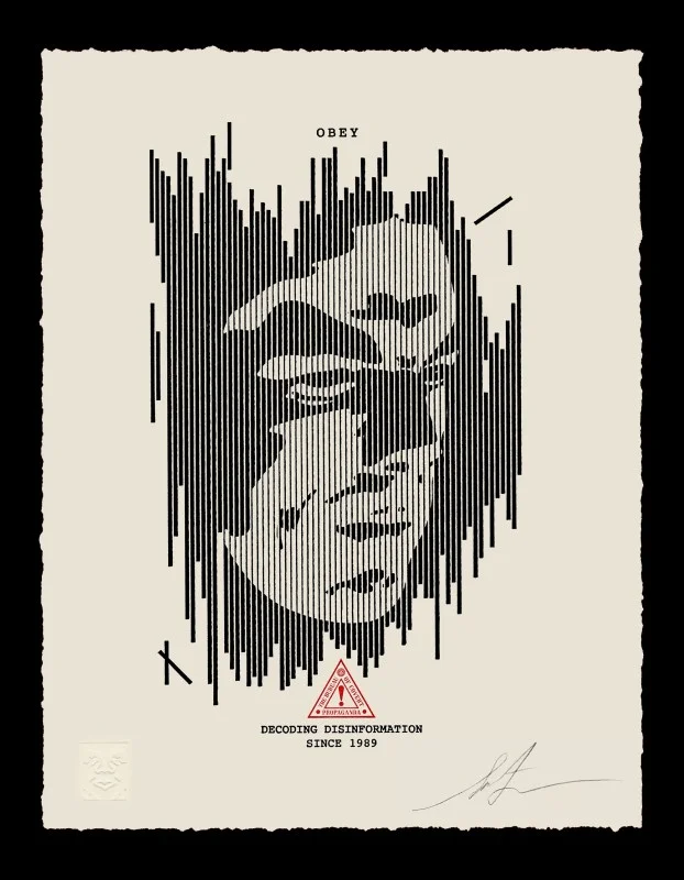 130. Decoding Disinformation (Letterpress) - Obey