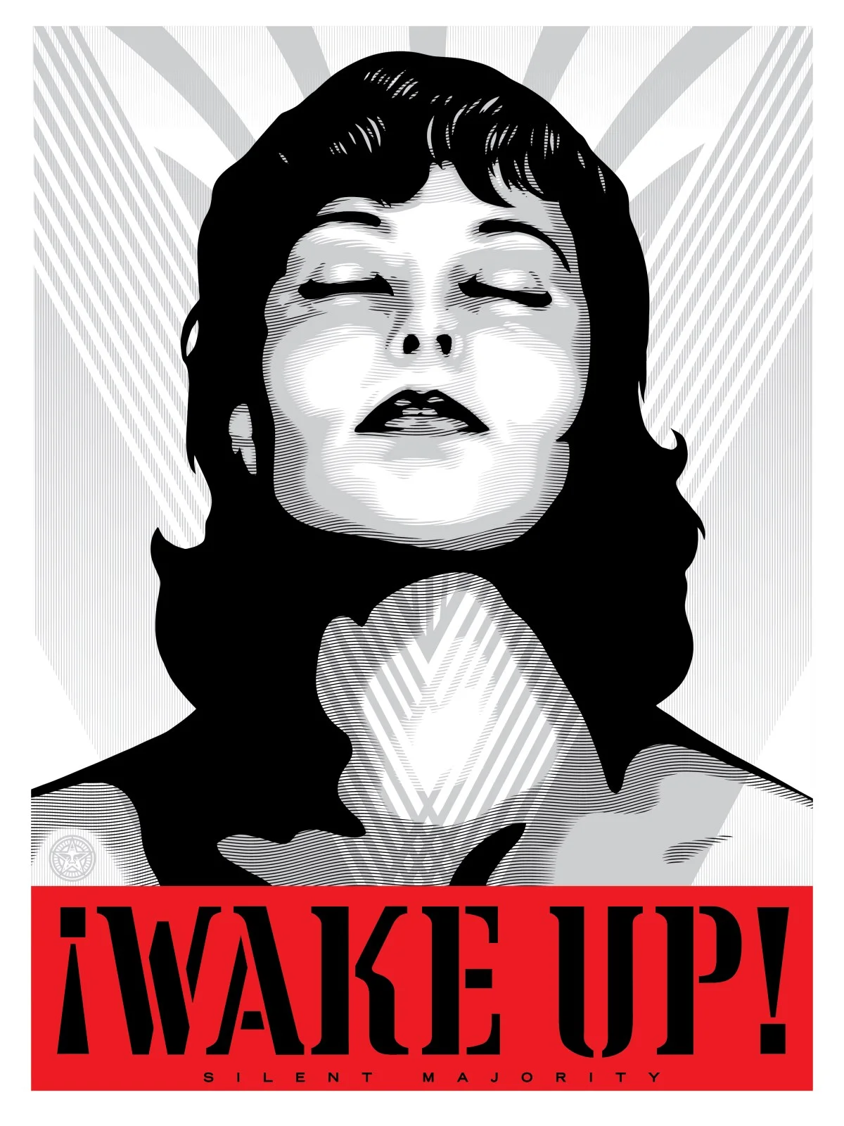 139. Wake Up (White) - Obey