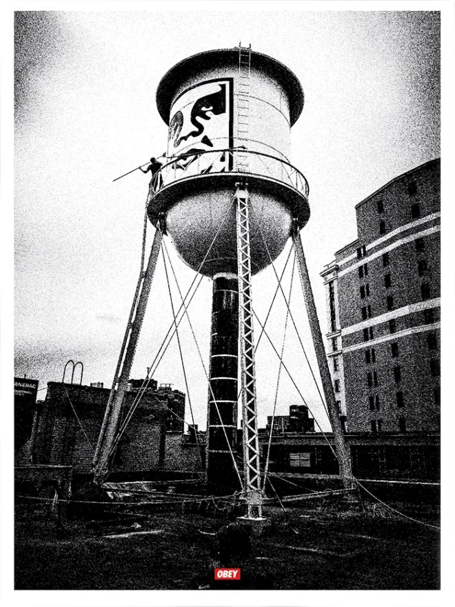 140. Water Tower (Silver) - Obey