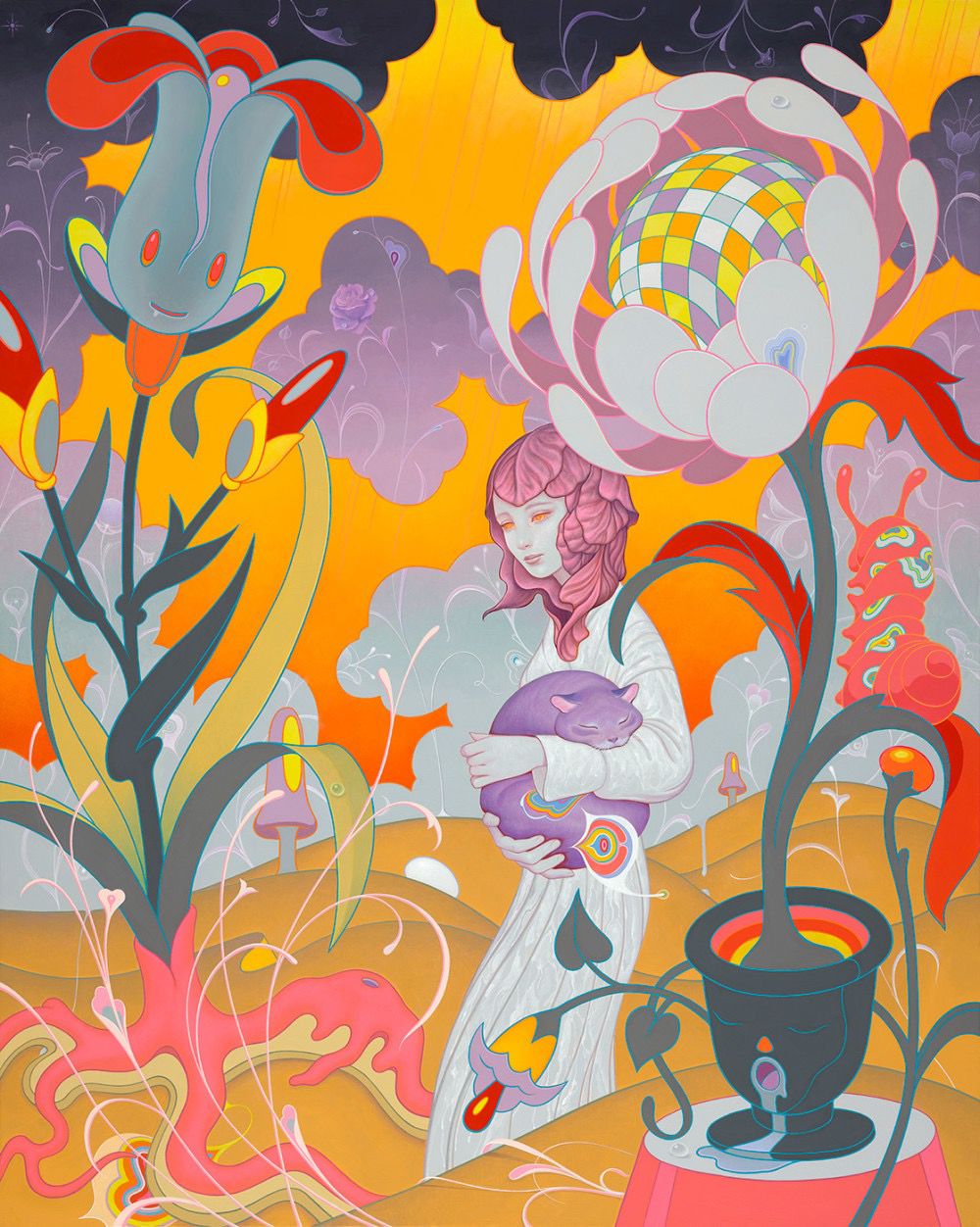 161. Schrodinger s Kitten Rescue Art Print - James Jean