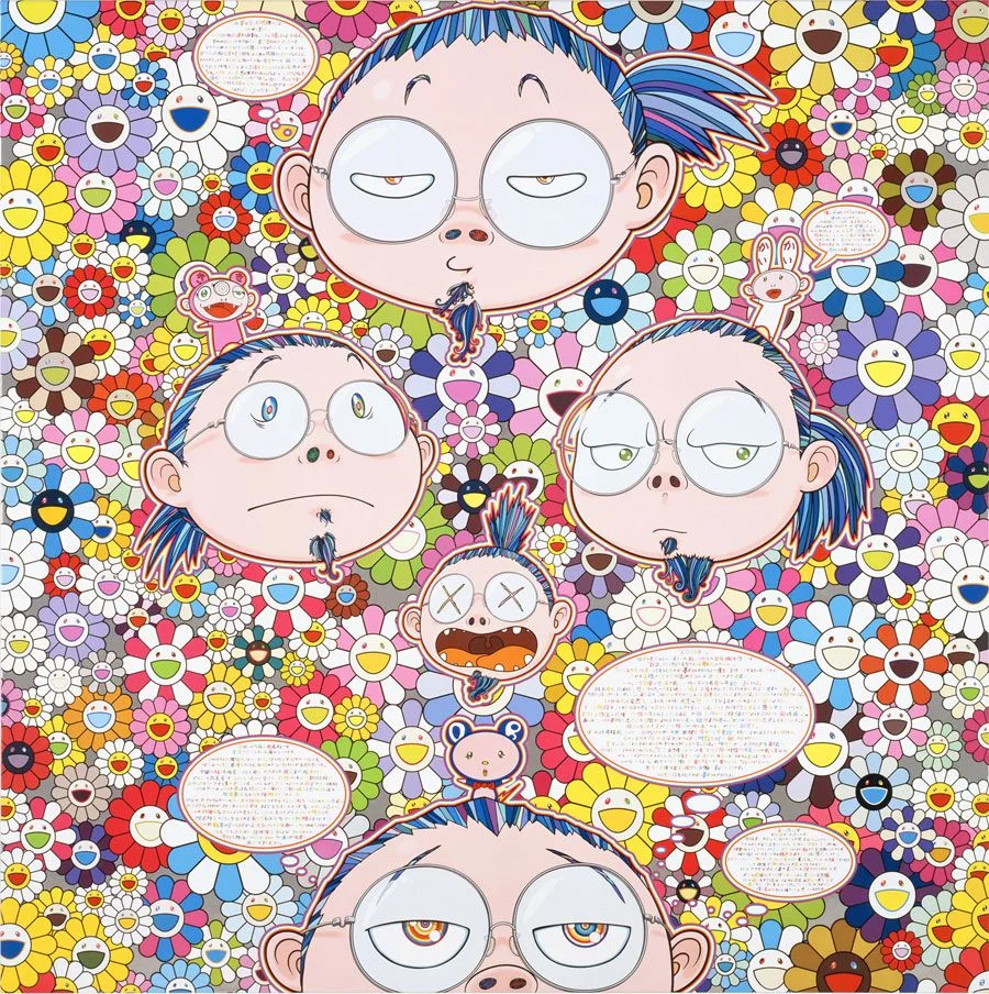162. Self-Portrait of the Manifold Worries of a Manifoldly Distressed Artist  - Takashi Murakami