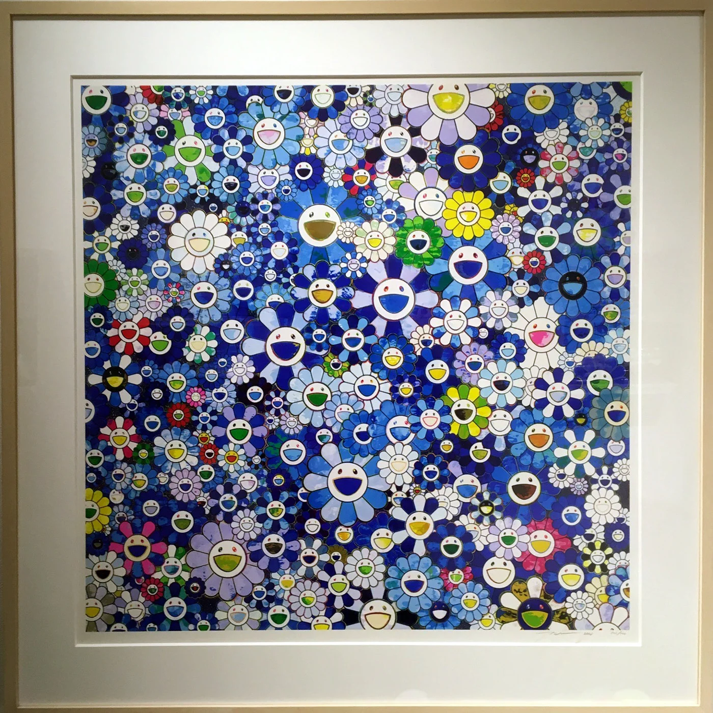 167. Shangri-La Blue silkscreen - Takashi Murakami