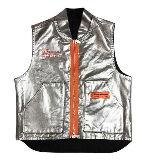 205. Silver Vest from Justin Timberlake s Man of the Woods NYC Pop Up Shop - Justin Timberlake / Heron Preston
