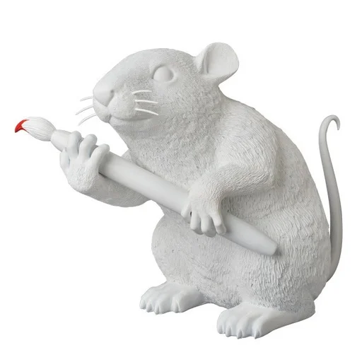 178. Love Rat (White) Sculpture - Banksy