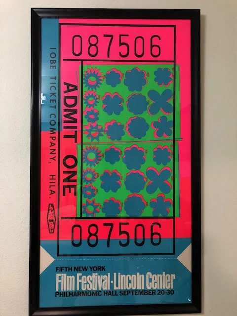 8. The Lincoln center ticket - Andy Warhol