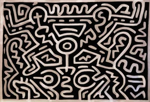 17. Carpet Untitled 2 - Keith Haring