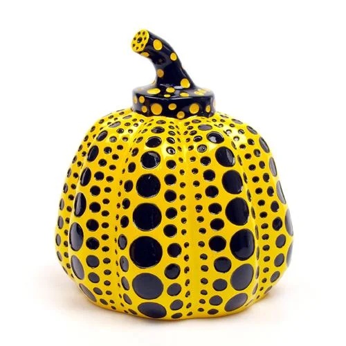 26. Resin Pumpkin Yellow/Black - Yayoi Kusama