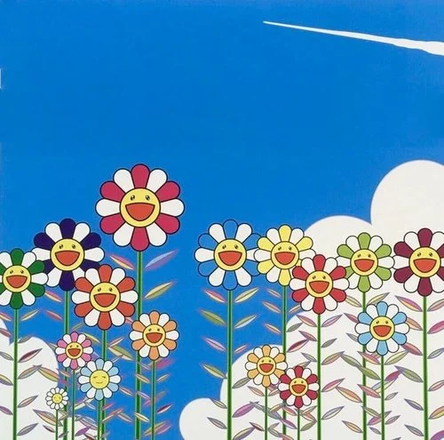 57. VAPOR TRAIL IN THE BLUE SUMMER SKY - Takashi Murakami