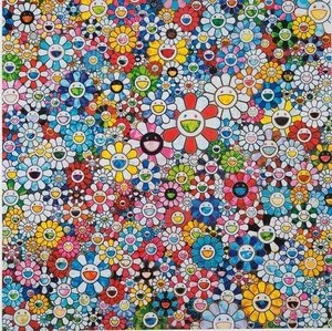 123. Flowers With Smiley Faces - Takashi Murakami