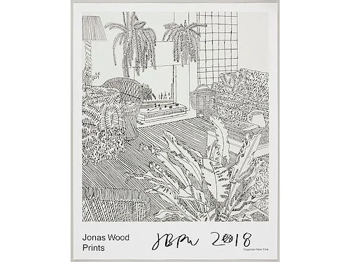 128. Jonas Wood Prints Gagosian Poster (Signed) - Jonas Wood