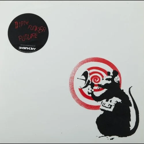 132. Dirty Funker Radar Rat Red/White - Banksy
