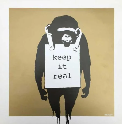 138. Keep It Real Gold - Banksy