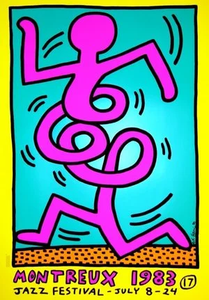 12. Set of posters from Montreux Festival - Keith Haring