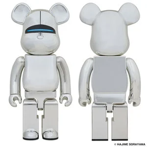 156. Sorayama Sexy Robot 1000% Silver - Be@rbrick