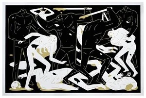 160. Between Man and God (black edition) - Cleon Peterson
