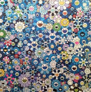 168. Shangri La Blue - Takashi Murakami