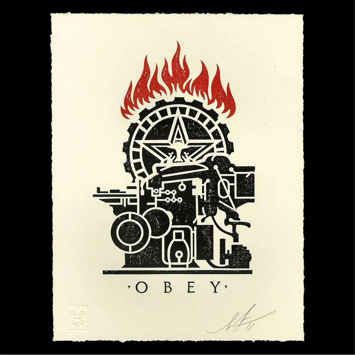 181. Obey Printing Press (Letterpress) - Obey Giant (Shepard Fairey)  