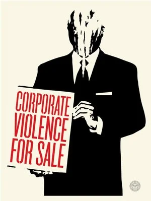 183. Corporate Violence For Sale - Obey Giant (Shepard Fairey)  