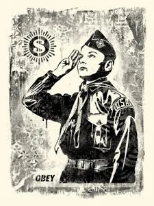 185. Learn To Obey (Stencil Series) - Obey Giant (Shepard Fairey)  