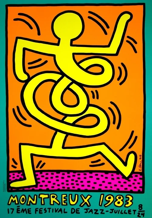 17. 1983 Montreux Jazz Festival (Yellow) - Keith Haring