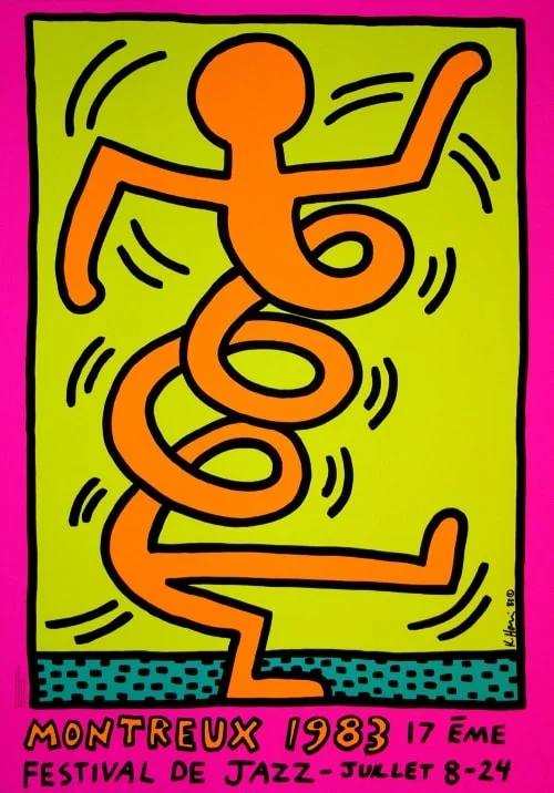 18. 1983 Montreux Jazz Festival (Orange) - Keith Haring