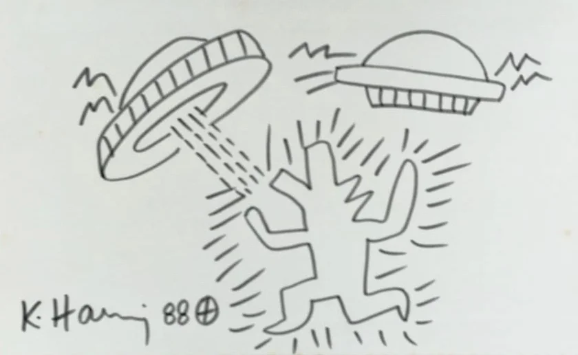 21. Dog And UFOs - Keith Haring