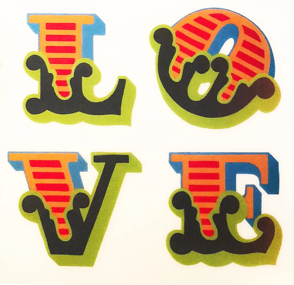 195. LOVE' - Ben Eine