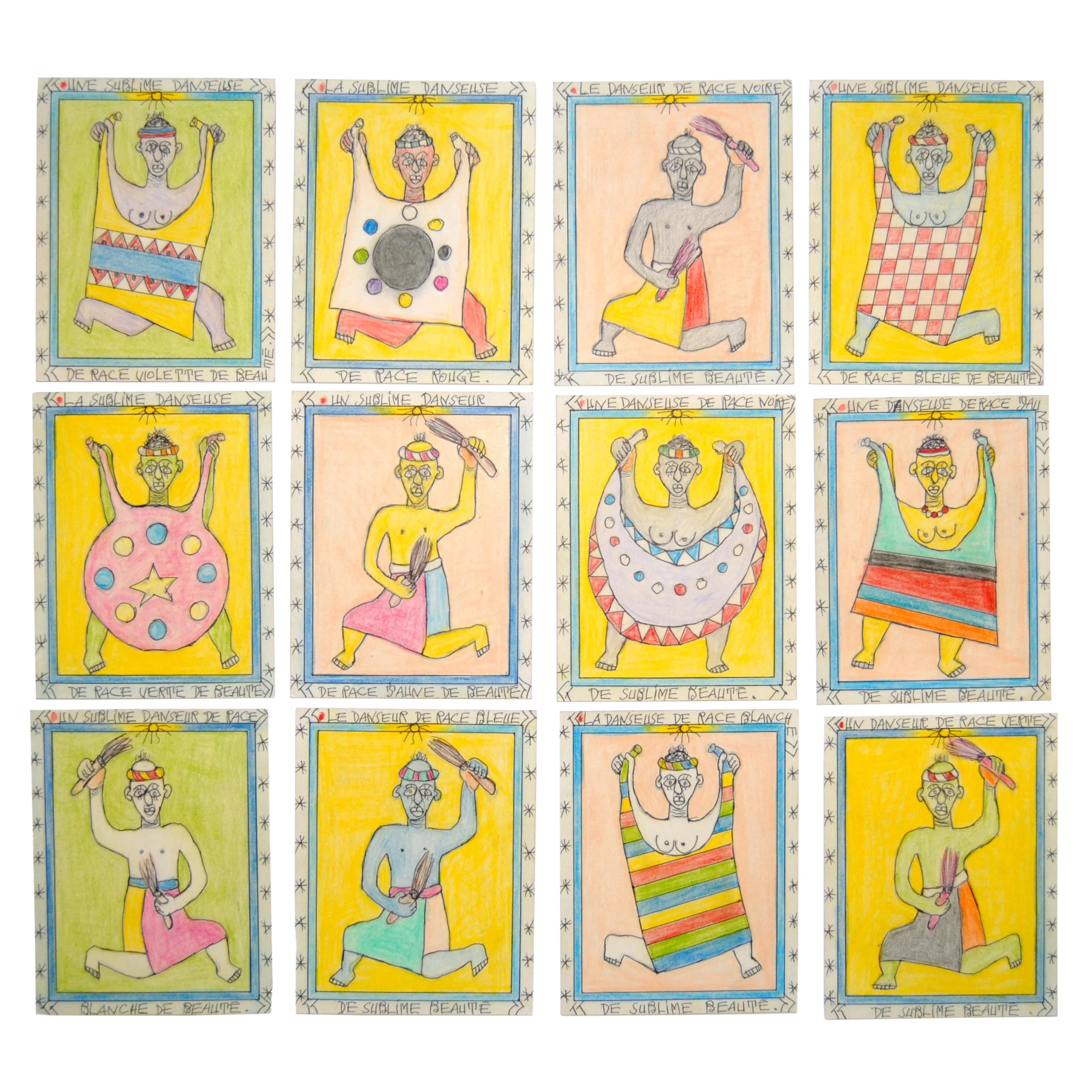 13. Les sublimes danseurs - Frédéric Bruly Bouabré