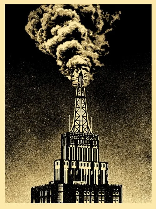 71. Oil And Gas Building - Obey - Shepard Fairey