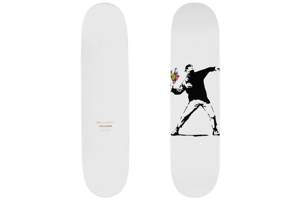124. Banksy(Brandalism) skateboard deck “Flower Bomber” - Banksy