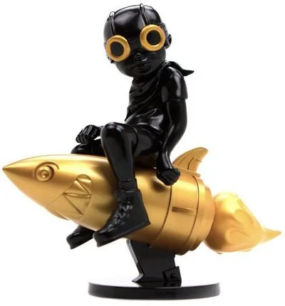 155.Fly Boy Beyond The Beyond Black/Gold - Hebru Brantley